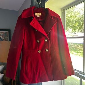 michael kors red winter coat women’s small